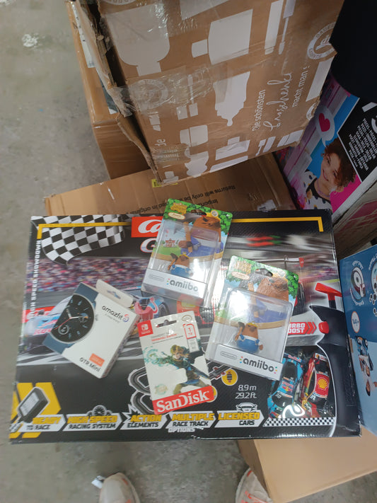 Carrera Go , Amazon GTR Mini , San Disk 1tb , 2xamiibo DHL Express Versand